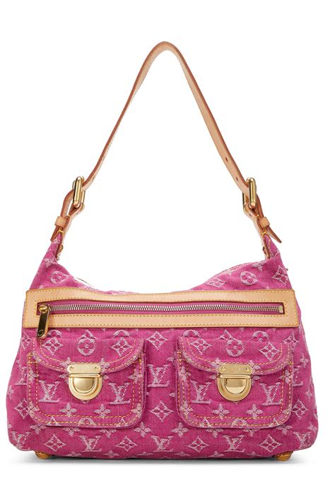 louis vuitton double bag with pink strap|louis vuitton pink denim bag.